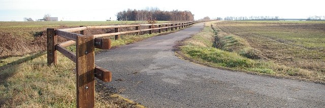 La pista ciclabile di Villanova oggi